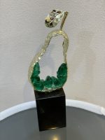 Gold pear crystal decor DH-item 01106